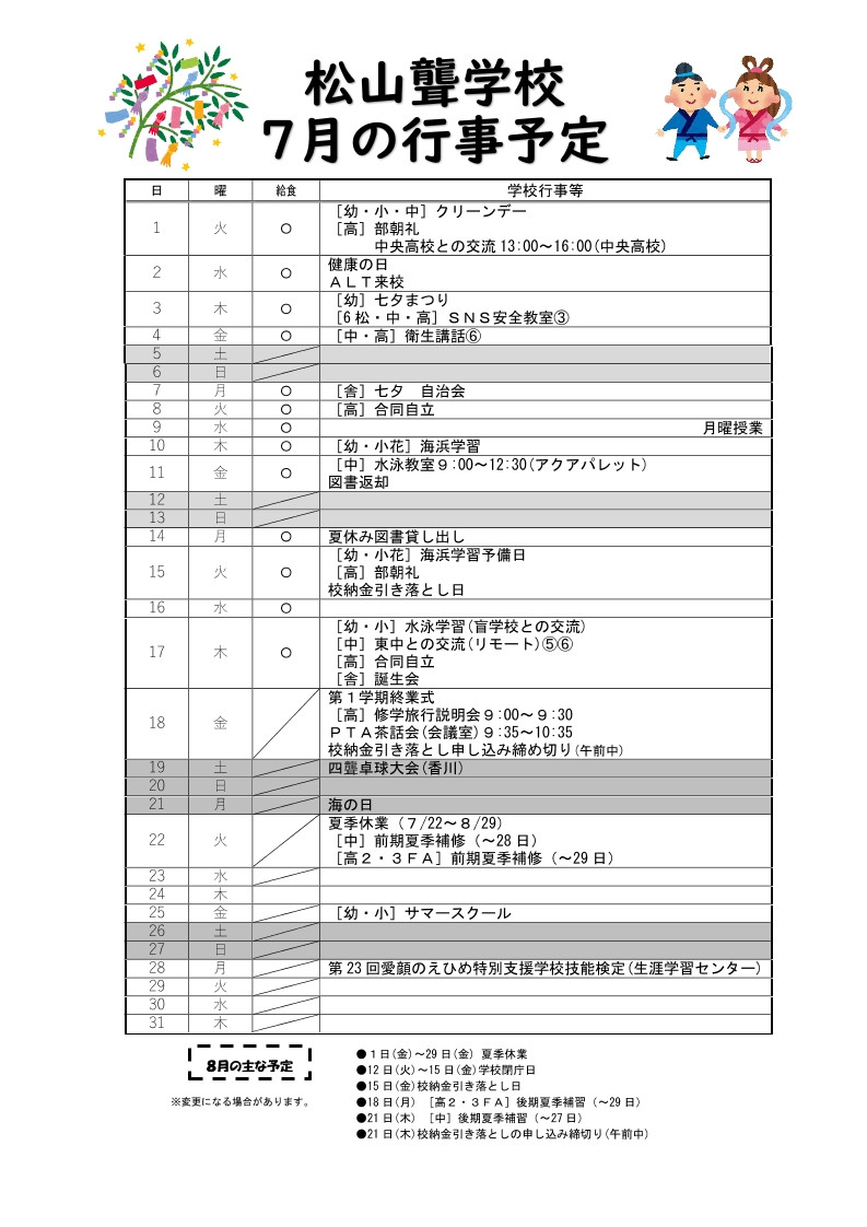 ７月